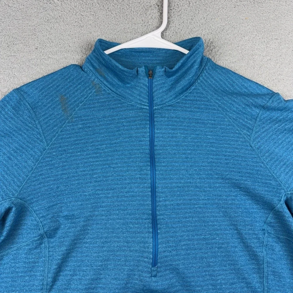 Patagonia Capilene Mens XL Blue Quarter Zip Pullover Long Sleeve STY43662